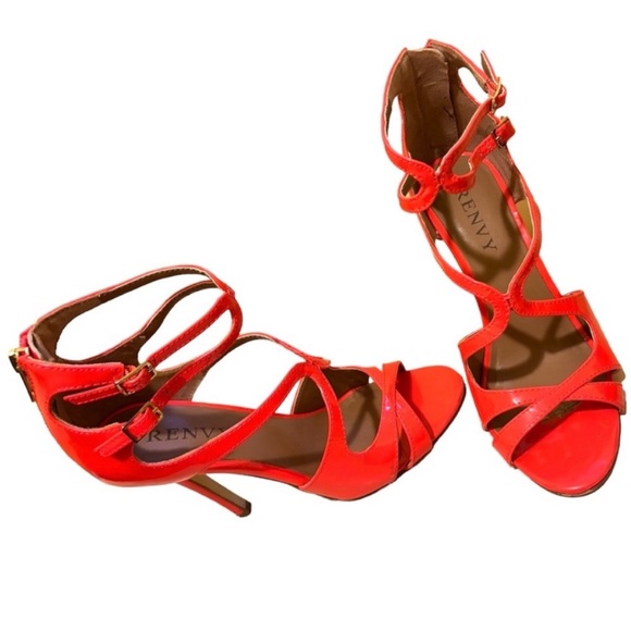 RENVY Neon Coral Sandals - Picture 5 of 14